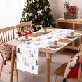 thumbnail image 5 of mubwai Pink Christmas Trees Placemats Set of 4, 12x18 Inch Colorful Xmas Snowflakes Kitchen Dinning Table Mats Washable Place Mats for Indoor Outdoor Home Party Decor, 5 of 6