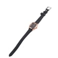 thumbnail image 3 of Reloj analógico de cuarzo para mujer, correa de PU, caja de aleación, reloj de pulsera para mujer (correa negra, esfera negra), 3 of 14
