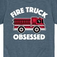 thumbnail image 3 of Instant Message - Fire Truck Obsessed - Toddler & Youth Short Sleeve Graphic T-Shirt, 3 of 6
