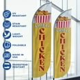 thumbnail image 2 of Fresh Chicken Feather Flag(11.5feetX2.5feet) by DreamController | Outdoor Business Advertising Tall Flag | Weather-Resistant Knitted Swooper Flag | Made in USA | HD Print (Flag Only), 2 of 3