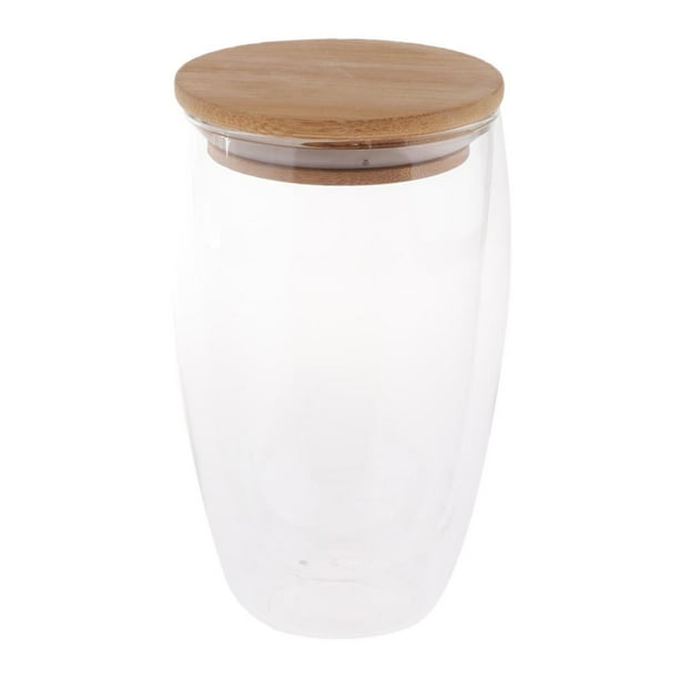 Vasos de doble pared Vasos cristalería perfecta para matutino, té, más leche, cerveza estilo-1