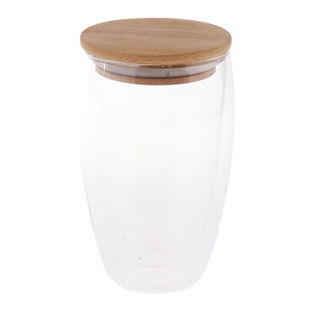 Vasos de doble pared Vasos cristalería perfecta para matutino, té, más leche, cerveza estilo-1