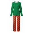 thumbnail image 2 of AIGUR Family Matching Christmas Pajamas Set Long Sleeve Tops with Dot Print Pants, 2 of 10