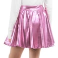 thumbnail image 4 of KAUOD Girls Metallic Mini Skirts High Waist Athletic Skirt with Shorts Activewear for Teens Kids Performance Tennis, 4 of 6