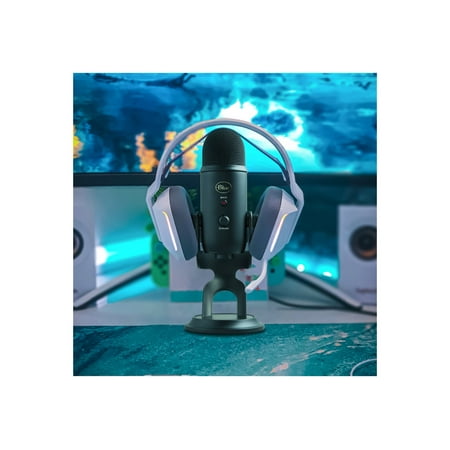 Logitech - Blue Yeti Game Streaming USB Condenser Microphone Kit with Blue VO!CE, Exclusive Streamlabs Themes, Custom Pop Filter
