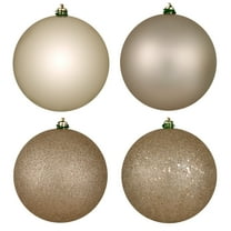 Vickerman 2.75" Oat 4-Finish Ball Ornament Assortment, 20 per Box