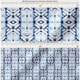 thumbnail image 2 of Soimoi Blue Cotton Cambric Fabric Geometric Tie-Dye Decor Fabric Printed Yard 58 Inch Wide, 2 of 7