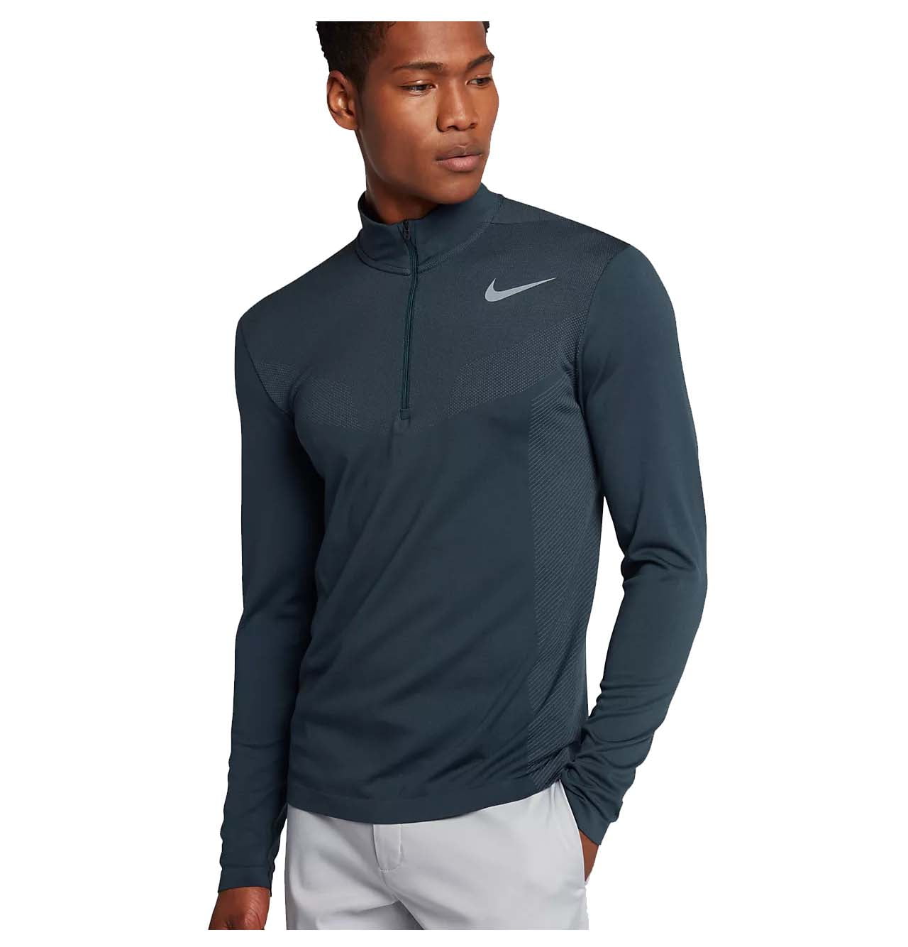 Nike - Nike Men's Dri-Fit Knit Half Zip Golf Shirt - Walmart.com ...