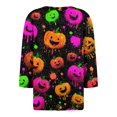 thumbnail image 6 of 3/4 Sleeve Tops for Women Funny Ghost Pumpkin Tunic Casual Dressy Blouse Casual Funny Halloween Party Shirts, 6 of 6