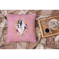 thumbnail image 4 of Great Dane Pink Flowers Fabric Decorative Pillow, 4 of 4