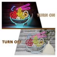 thumbnail image 4 of Letrero De Neón De Ramen Con Fideos De Mariscos, Luz Regulable Por USB Para Restaurante Japonés, Bar, Cocina, Tienda De Ramen, Decoración De Pared,32x34.3cm, 4 of 7