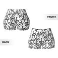 thumbnail image 5 of Fotbe Hand Drawn Snake Seamless Shorts, Womens Workout Shorts High Waist Stretch Booty Short for Gym/Yoga/Running/Biking-X-Large, 5 of 9