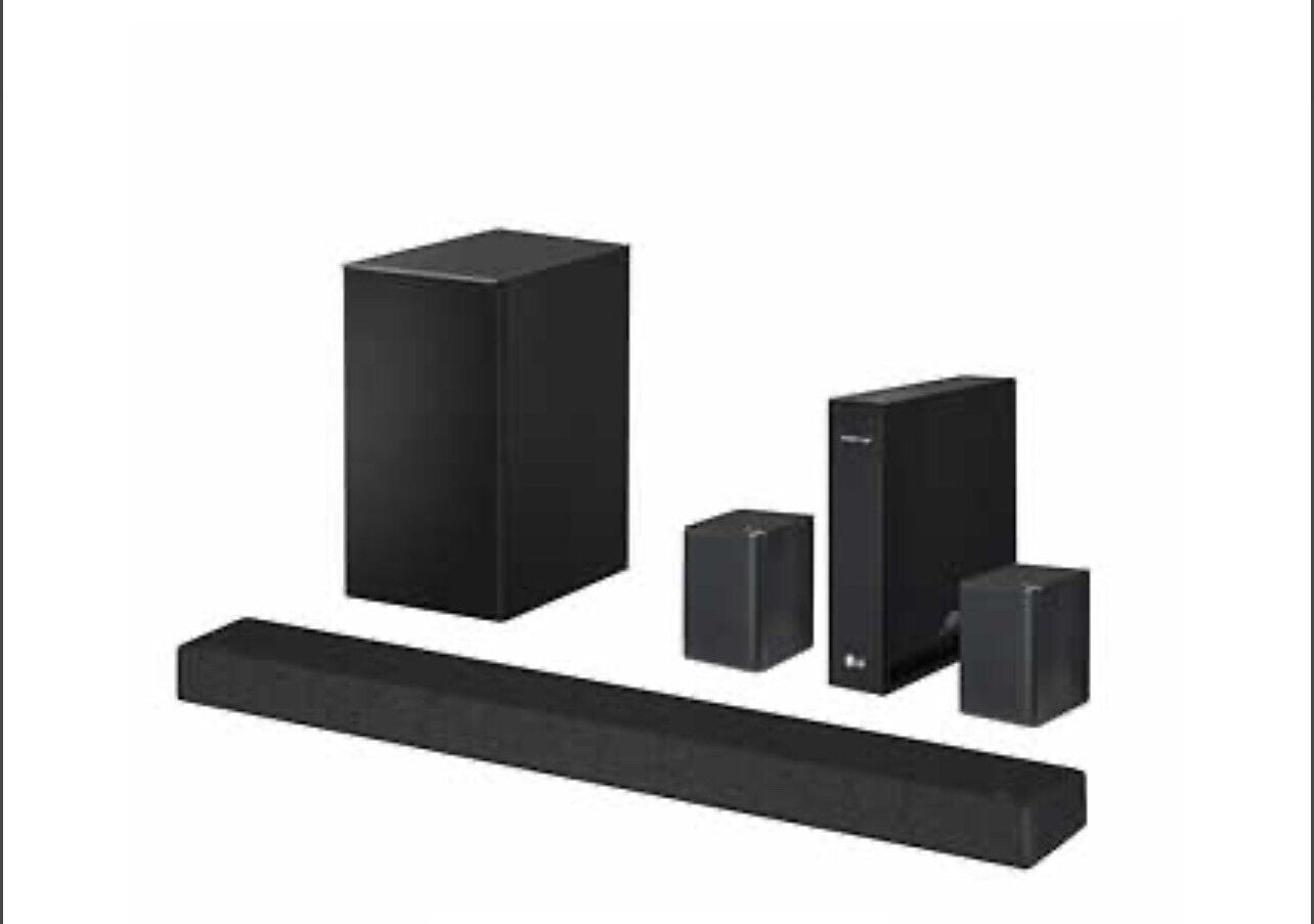 LG SP7R 7.1 Channel High Res Audio Sound Bar with Rear Speaker Kit