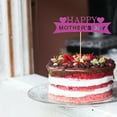 thumbnail image 5 of GOOHOCHY Happy Mother's Day Cake Picks Purple Paper and Bamboo Cupcake Toppers for Decor 10pcs, 5 of 8