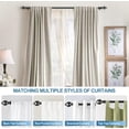 thumbnail image 6 of Urbanest Adjustable Double Curtain Rod Set Portia Manhattan Finials – 1″ Front & 3/4″ Back Rod With Black Rod, 84–120 Inches, 6 of 6
