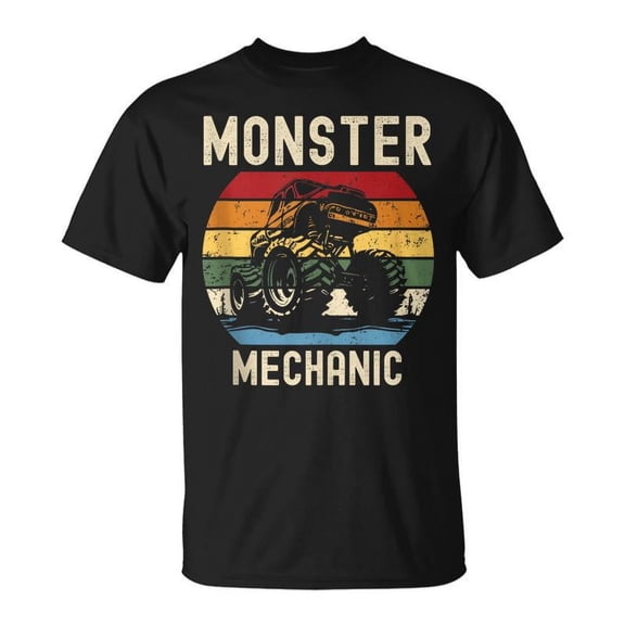 SR Monster Truck Loving Mechanic Lover T-shirt