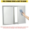 thumbnail image 4 of Garvee BBQ Access Door,42" W x 21" H, Double Outdoor Kitchen Door, Stainless Steel with Handle for Outside,Commercial,BBQ Island,Grilling Station,Outside Cabinet, 4 of 7
