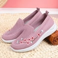 thumbnail image 6 of Mostsola Womens Sneaers Mesh Slip on Walking Shoes Embroidery Floral Dress Shoes Comfort Flats, 6 of 9