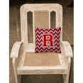thumbnail image 3 of Carolines Treasures CJ1049-HPW1414 Letter H Chevron Maroon & White Fabric Decorative Pillow, 14 x 3 x 14 in., 3 of 8