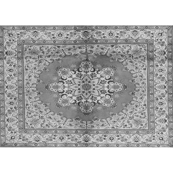 Ahgly Company Indoor Rectangle Persian Gray Traditional Area Rugs, 6' x 9'