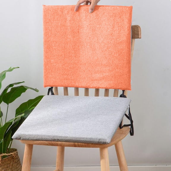Chair Seat Cushion, Non-Slip Linen Cushion for Office, Dining, Car or Home Chairs, Comfortable Foam Pad for Long Sitting, Office, Kitchen, Living Room Use