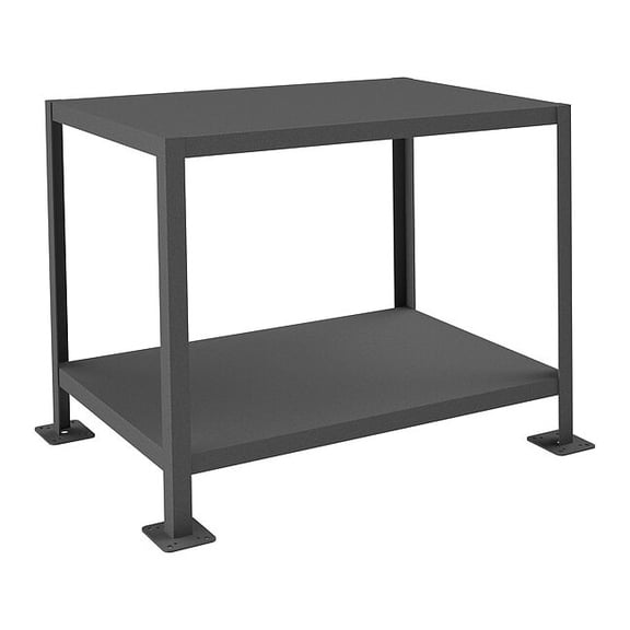 Durham Mfg Fixed Work Table,Steel,36" W,24" D MT243630-2K295