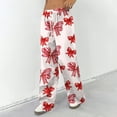 thumbnail image 5 of Hearthz Woman Pajama Pants Drawstring Wide Leg Valentine's Day Bowknot Lounging Pants for Women Baggy Soft Comfy Lightweight Sleep Pants for Women Soft, 5 of 7