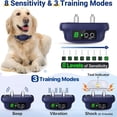 thumbnail image 4 of Dog Bark Collar,Rechargeable Anti Barking Collar with 3 Training Modes Beep Vibration，Waterproof No Bark Collar for Medium Dogs-（blue）, 4 of 5