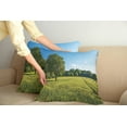 thumbnail image 2 of Ambesonne Forest Throw Pillow Cover 2 Pack, Uplifting Nature Photo, 20", Green Blue, 2 of 7