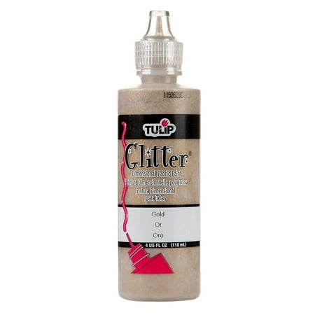 UPC: 0035862413019 | Tulip Dimensional Puff Fabric Paint 4 fl oz Gold Glitter