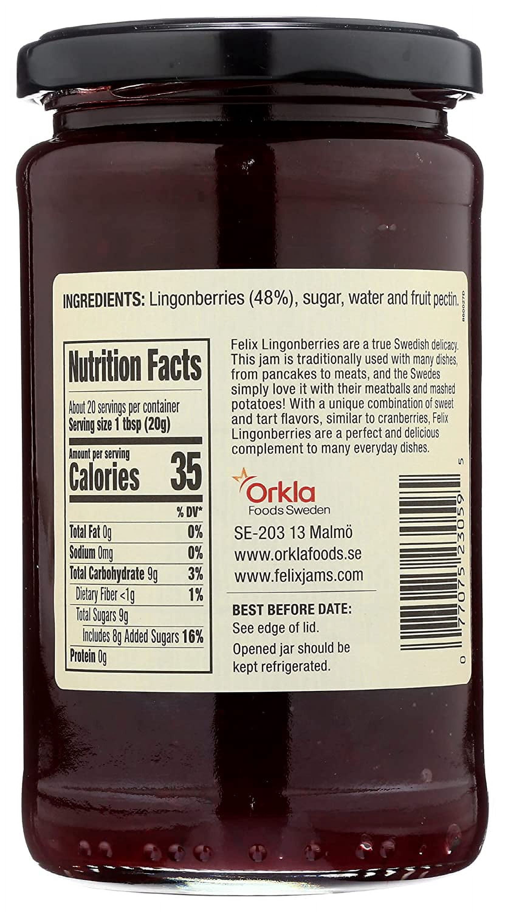 Felix Lingonberries - 14.5 oz Pack of 3