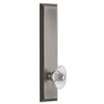 thumbnail image 2 of Grandeur 814002 Fifth Avenue Solid Brass Rose Tall Plate Passage Door Knob Set - Nickel, 2 of 7