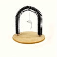 thumbnail image 2 of Cat Self-Groomer, Bristle Ring Brush Cat Arch with Cat Scratching Pad Cat Hair Brush Cat Back Scratcher Cat Massager for Indoor Cats, 2 of 8