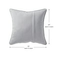 thumbnail image 5 of Sunbrella 20 in. Square Outdoor Throw Pillow (2-Pack) - Canvas Granite, 5 of 6