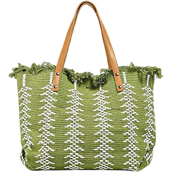 Kukuzhu Womens Tote Bag Purse Straw Hobo Handbag Large Shoulder Bag with Tassels Summer Woven Beach Bag Handbags for Women