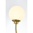 thumbnail image 2 of Living District Nyomi 21" 2-Light Metal/Glass Chandelier in Brass/White, 2 of 7