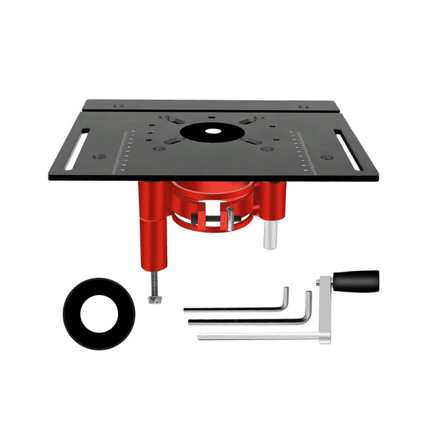ckepdyeh Aluminum Router Table Insert Plate Precision Router Lift Set