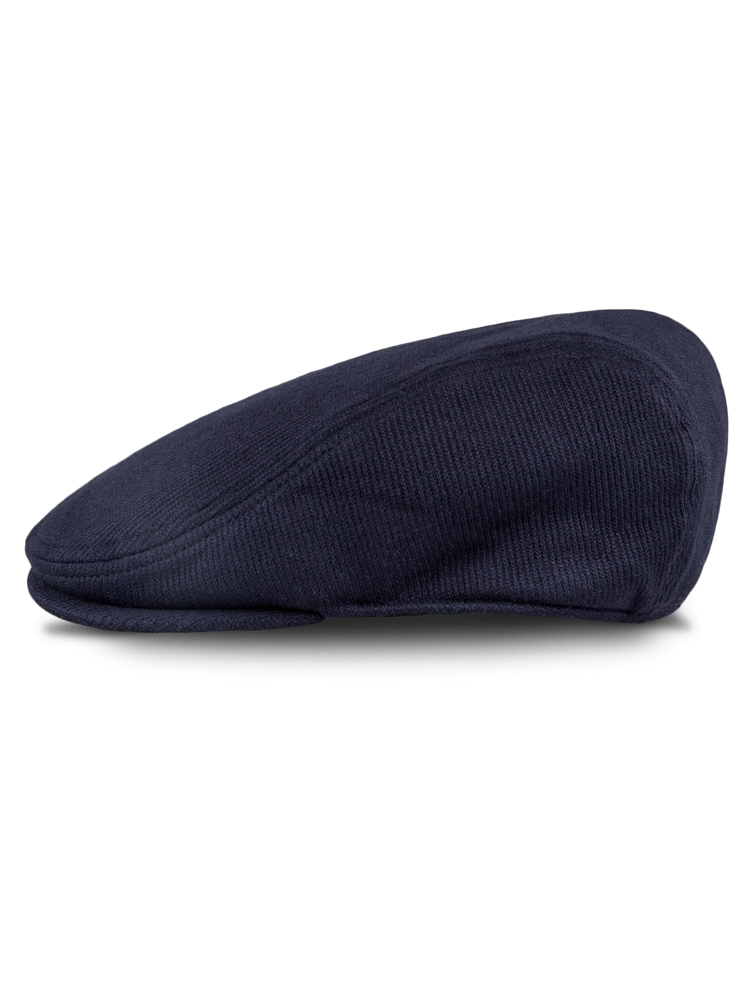 Levi's Men's Stretch Flat Top Navy Ivy Newsboy Hat with Sherpa Lining