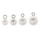 thumbnail image 3 of Colgantes de los encantos de la perla perfecl 10pcs de plástico para joyas 8-14mm plata, 3 of 8