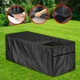 thumbnail image 2 of xiuh deck box cover patio deck box cover garden storage box cover outdoor storage m black, 2 of 5
