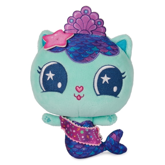 Gabby’s Dollhouse, Celebration Series 8-Inch Tall MerCat Plushies, Stuffed Animal Kids Toys for Girls & Boys Ages 3 and Up