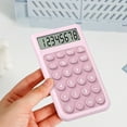thumbnail image 4 of Pocket Calculator, Mini Calculator, 240 Calculations Portable Compact Calculator with Large LCD Display, Ergonomic Non-Slip Buttons, Stand, Automatic Power Off, Battery Operated, Multiple Colors, 4 of 7