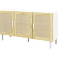 thumbnail image 4 of Rattan Wicker Cabinet - Ample Storage for Books and Plates in Different Areas, 4 of 6