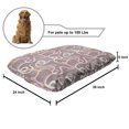 thumbnail image 2 of Snake Pet Bed, Continuous Forest Reptilian Amazonian Fauna in Pastel Tones, Chew Resistant Pad for Dogs and Cats Cushion with Removable Cover, 24" x 39", Warm Taupe Dust, by Ambesonne, 2 of 4