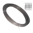 thumbnail image 3 of String Light Guide Wire,Outdoor Hanging Hook Cable Stainless Steel Cable String Light Hanging Kit Reliable and Durable, 3 of 12