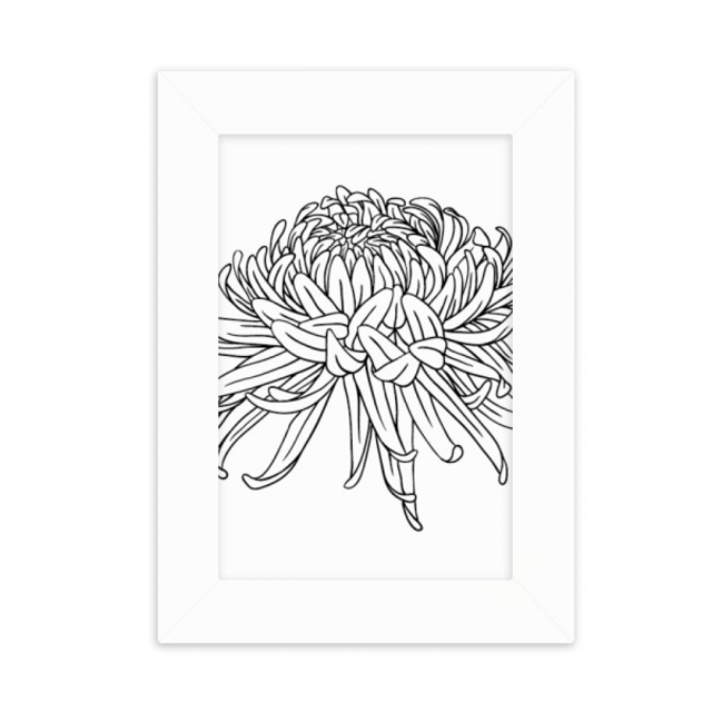 Flower Chrysanthemum Illustration Desktop Photo Frame Picture Display Decoration Art Painting