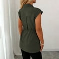 thumbnail image 4 of LVHAOGJOB Collared Tank for Women Summer Tops Solid Color Sleeveless Womens Shirts Pullover, 4 of 7