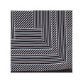 thumbnail image 3 of CTM  Geometric Stripe Pattern Silky Square Scarf (Women), 3 of 3