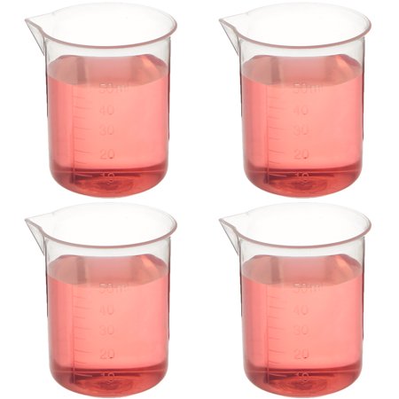 12-pack Plastic Beakers, 50mL