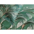 thumbnail image 4 of Ambesonne Teal Quilted Bedspread Set 3 Pcs, Abstract Marble Print Leaves, King Size, Cadet Blue Dark Khaki, 4 of 4
